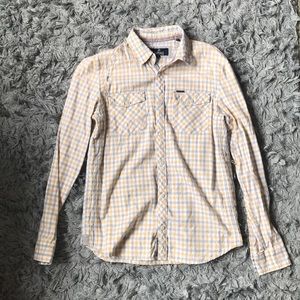 Yellow Buffalo button up shirt.